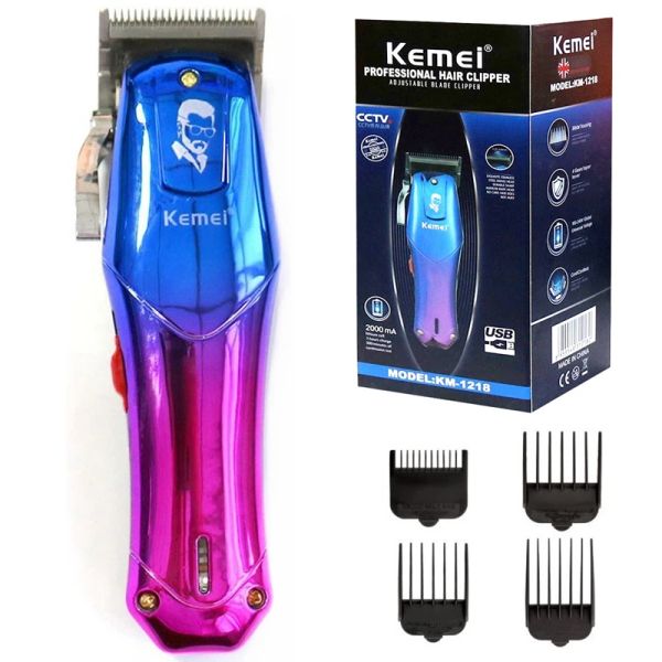 Clippers Original Kemei Cordon / sans fil Hommes puissants Hair Clipper Rechargeable Electric Beard Trime Trimming Airdable Hair Cut Coup Machine