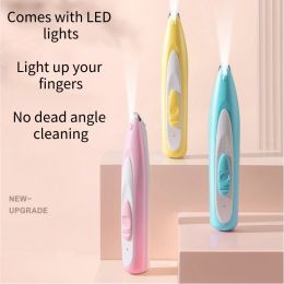 Clippers Pet Dog Electric Groomer Trimmer avec toilettage LED lampe Pet Cat Chien Face Pied Ear Ear Hip Patre