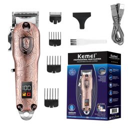 Clippers Hair sans fil ajusté Clipper Barber Shop Recharteable Hair Trimm Hommes Electric Hair Cutting Machine 6500 tr / min