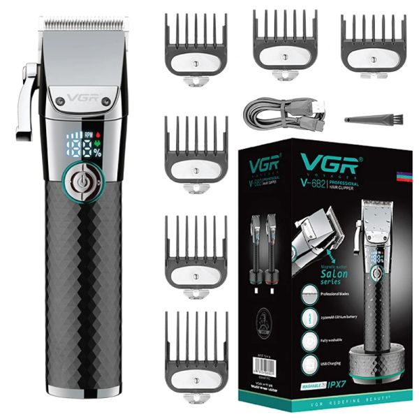 Clippers Professional Electric Lithium Ion Hair Trimm pour les hommes puissants cheveux de barbe Clipper les cheveux secs humides coupes machine réglable