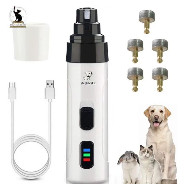 Clippers Rechargeable Chien Gringe d'ongle USB Charge Pet Nail Elippers Electric Dog Cat PAWS Nail Toiletage Triming