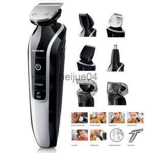 Clippers Trimmers Allinone Grooming Kit Barba Recortadora de cabello para hombres Cortadora de cabello eléctrica Lavable Cara Cabeza Afeitadora corporal 18 Ajustes de longitud x0728