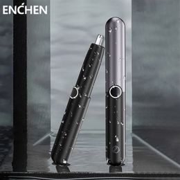 Clippers Trimmers Enchen Electric Nose Hair Trimmer for Men Vrouwen Waterdichte IPX7 Oplaadbare draagbare Neus Shaver veilige verwijdering Reinigingsmiddel 230208