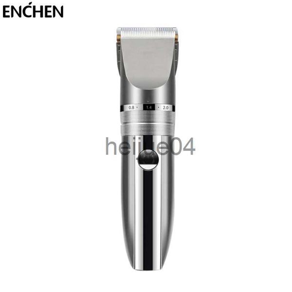 Cortapelos ENCHEN, cortapelos eléctrico recargable por USB, recortador de barba para hombres, barbería, corte de pelo profesional hine x0728