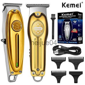 Tondeuses Tondeuses Kemei KM1949 Full Metal Professionnel Tondeuse À Cheveux Électrique Tondeuse À Barbe Pour Hommes Tondeuse À Cheveux De Coupe hine x0728