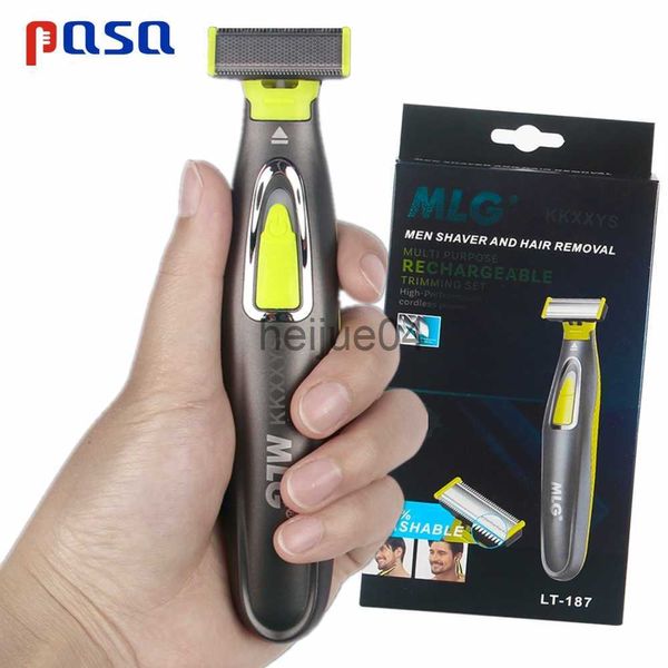 Clippers Trimmers MLG 187 Afeitadora eléctrica Flex Razor Head 3 en 1 Afeitado Cuerpo Cara Lavable Cabello Cejas Recortador Recargable Cuidado facial x0728