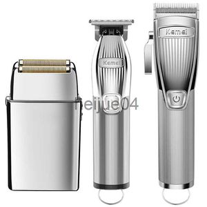 Clippers Trimmers Originele Kemei Professionele Draadloze Oplaadbare Tondeuse Voor Mannen Elektrische Tondeuse Kappers Baard Grooming Scheerapparaat x0728