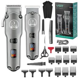 Tondeuse Trimmers Professionele combokits Tondeuse Elektrische krachtige tondeuse voor mannen Oplaadbare draadloze kapselmachine Lithium-ion 230701