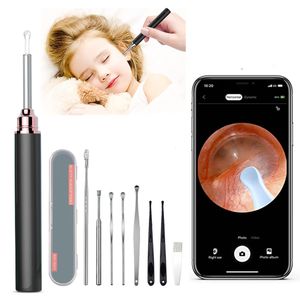 Clippers Trimmers Smart Ear Cleaner Cleaner Wireless Visual Ear Pick USB RECHARGable High Precision Earscoop Mini Camera Otoscope Oreille Tool de nettoyage 230307