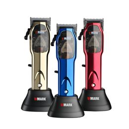 Clippers Trimmers Wmark NG9002 High Speed ​​Professional Hair Clipper Microchiped Magnetic Motor 9000rpm 9V Motor met ladingstand 230411