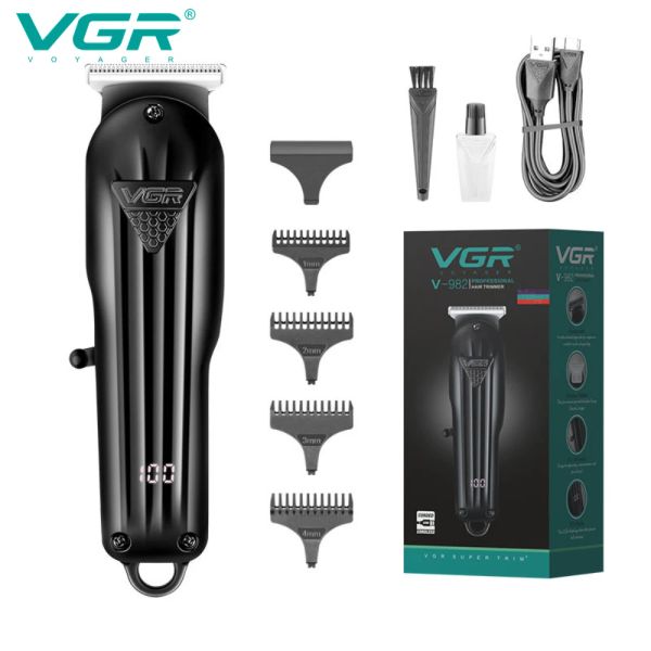 Clippers vgr Hair Clipper Haircut Haircut Hair Machine Machine de cheveux Professionnel Trimter Barber Diguct Display Clipper for Men V982