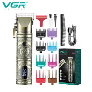 Clippers vgr Hair Clipper Clair Trimer LED Affichage des cheveux Coiffure Hair Machine réglable T9 Trimable Trimmer pour hommes V697