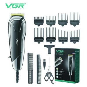Clippers vgr Hair Clippers For Men Men Professional Cerded Cippers Hair Coud Beard Triming Barbers Toherng Kit pour une utilisation en famille