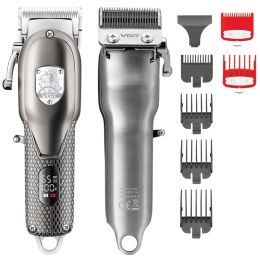 Clippers vgr Hair Claip Clipper All Metal Hair Trimm for Men Beard Precision Electric Haircut Kit Barber Machine Rechargeable
