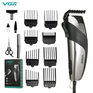 Clippers vgr Hair Professional Clipper Electric Men Triming Hair Trimmer Vintage Hair Style Haircut Machine 2M Cordon Barber Clippers V121