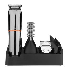 Clippers Waikil Professional 6 en 1 1 Cordon sans fil Hair multifonctionnel Clipper Triming Body Beard Shaver Grooming Kit for Men