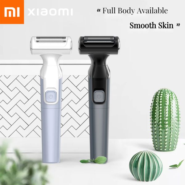 Clippers Xiaomi 2 en 1 Electric Shavers Epilator Empilping Hairvily Machine Femme Bikini Pubic Hair Remover Men Body Hair Trimmer