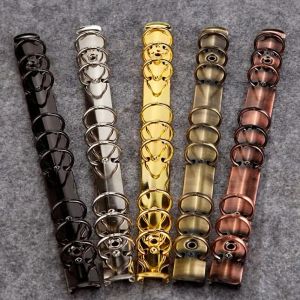 Clips 10 pièces DIY Journal Notebook mécanique, 6 mécanismes d'anneau, A4 B5 A5 A6 A7 Clip de liant Gold Silver Bronze noir