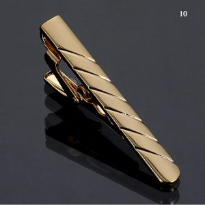 Clips 1pc Men's Short Tie Clip Simple Style Pin Clasp Rose Gold Color Business Male Coup Clip Classic Men Bijoux Accessoires chauds