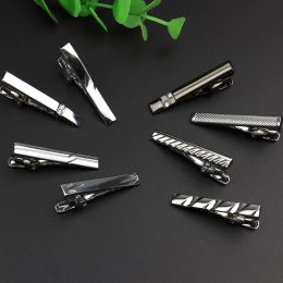 Clips 4cm Nouveau style de mode simple Tie Tipal Climale Exquise Practical Pin Flasp Business Mariage Accessoires Highend Gift For Men
