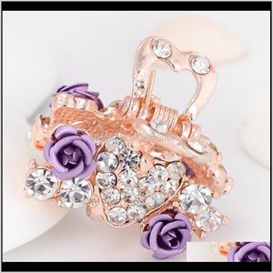 Clips Barrettes Bijoux Drop Livraison 2021 Gros Haute Qualité Femmes Simple Belle Clip Papillon En Forme De Griffes Mode Diamants Cheveux