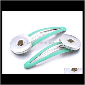 Clips Barrettes Juwelnoosa Haarclip Ginger Snap Sieraden 5 Candy Colors Hairgrips 18mm voor meisjes Vocheng PS1780 Drop levering 2021 ynx8b