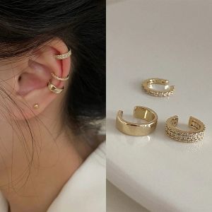 Clips delicate zirkon schattige clip oorbellen vrouwelijk gesp ear manchet geen piercings nep kraakbeenoor voor vrouwen mode sieraden