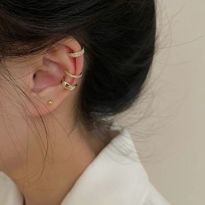 Clips Koreaanse mode delicaat zirkon schattige clip oorbellen vrouwelijke gesp ear manchet geen piercings nep kraakbeen oor vrouwen mode sieraden