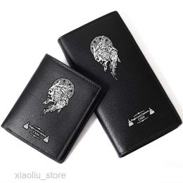 Clips Money Clips Juego Final Fantasy XV PU Leather Men Long Purse Monedas Impresión de billetera corta Carteira Fashion Carteira Masculina Car