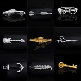 Clips New Mens Copper Tie Clip Bar Bar Coldage Pin Ferme Classe Clamp Mariage Crées Crip Clip Clip High QualityMensgifts Bijoux