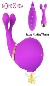 Clitter Licker Vibrateur Méllon Sucking Clitoris vagin stimule le sexe adulte Logage de la langue de la langue