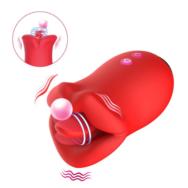 Terme de léchage clitorial Vibrateur rotatif - Toys oraux adultes Toys Femelle Tableau G-spot Silicone Silicone femme adulte Toys Sex Toys For Women Couples Pleasure