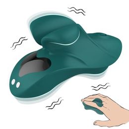 Stimulator clitoritaire mini vibratrice de doigt GSPOT 9 modes Orgasm Massage vibrant Sex Toys for Woman Adult Product 240507