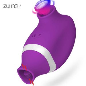 Clitoral zuigen vibrator voor vrouwen clit nippel sucker clitoris stimulator orale tong pussy likken seksspeeltjes voor volwassenen koppels