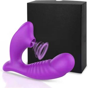 Clitoral zuigen vibrator verwarmingsmodus 2in1 dildo clit sucker clitoris tepel stimulatie externe g spot volwassen seksspeeltjes voor vrouwen