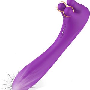 Clitoral Vibrator Unieke Gyrating Nubs en kloppende as G Spot Vibrator met precieze curven voor pin-point stimulatie, clitoralis-stimulator, volwassen seksspeelgoedvrouwen