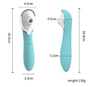 Clitoris Stimulation Vibrator met 7 Intense Zuig Masturbator Clitoral Brush Borstmassage Vibrerende Speeltjes Voor Vrouwen