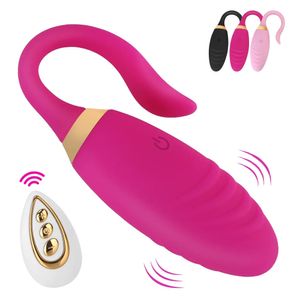 Stimulation du clitoris sans fil avec télécommande, masseur vaginal et anal, 10 modes, point G, jouets sexuels pour femmes, œufs vibrants, 240312
