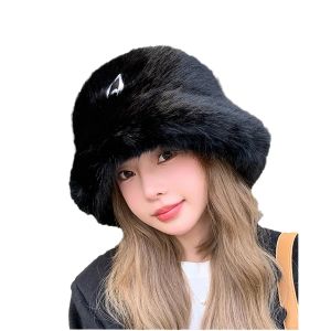 Cloches chapeau seau flou pour femmes hiver pelucheux fourrure peluche fausse fourrure casquettes mignon fille chapeau livraison gratuite