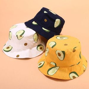 Cloches LDSLYJR Fruits Avocat Imprimer Seau Chapeau Pêcheur En Plein Air Voyage Soleil Cap Chapeaux Pour Enfants Et Adultes