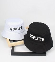 Cloche Men Women Brooklyn Bucket Hat Cotton Printing Hip Hop Fisherman Panama Sun Summer Outdoor Street Casual Visor Cap7683226