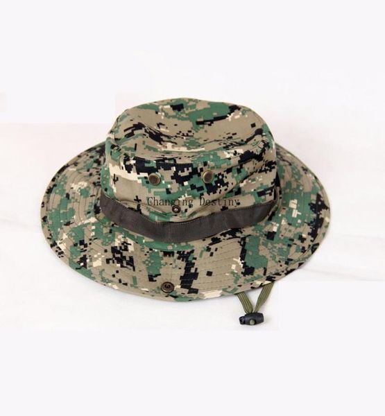 Cloches Sol Gat Panama Bucket Flap Boonie Boonie Multicam Camuflaje Nepalés Sombreros de pesca al aire libre Brim3750065