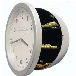 Horloge coffre-fort bijoux boîte de rangement horloges boîte de rangement coffre-fort horloges murales décoration horloge chiffres numéro chambres décoration montre horloge murale 309Q