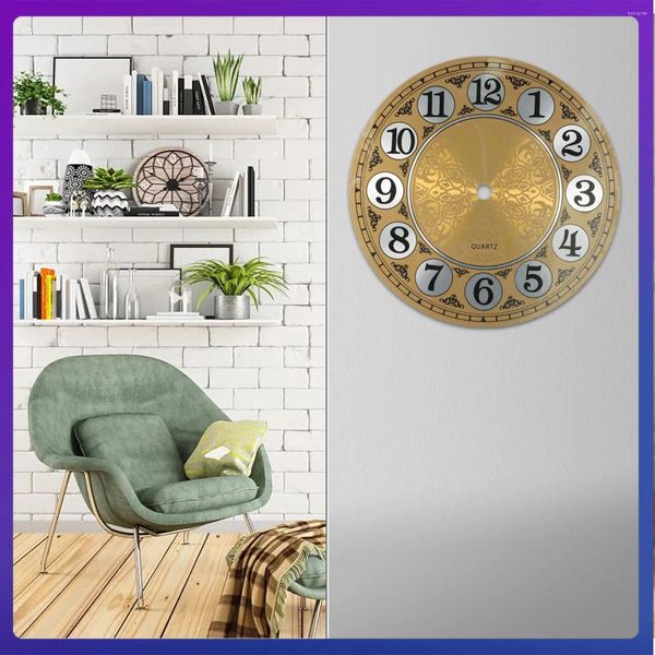Clocks Accessoires 180 mm DIY Quartz Mur Mur Face Metal Design Table de conception pour chambre à coucher décorations d'horloge 1pcs