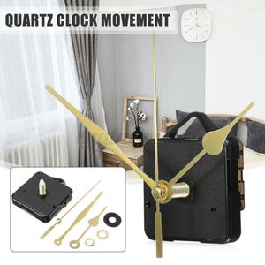 Accessoires d'horloges 1 ensemble mouvement d'horloge à Quartz aiguilles en or Kit de réparation de mécanisme de broche longue accessoire montres de bricolage pour la décoration domestique