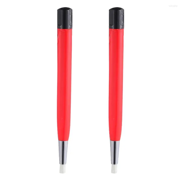 Accesorios de relojes 2 PCS Fiberglass Pen Talading Swarring Cleaning Cepillo de acero Reloj de alambre de nylon