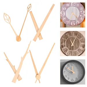 Accessoires d'horloges, 4 ensembles d'aiguilles en bois, décor, pièces robustes, accessoires décoratifs, remplacements résistants à l'usure, pointeurs élégants