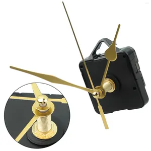 Accessoires d'horloges 7pcs / set Réparation d'horloge Set 1,5 V Batterie Hands Gold Hands Long Plastique en aluminium Kit de mouvement en aluminium
