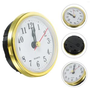 Accessoires d'horloges, insertion de tête d'horloge avec mouvement, Inserts ronds à Quartz, Mini mécanisme Miniature Simple de remplacement