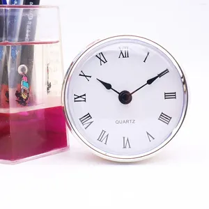 Accessoires d'horloges insert le mouvement rond argent (3 pouces / 76 mm)